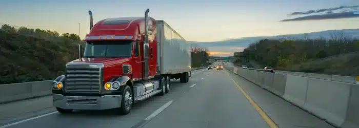 image of share the road safely with semi trucks