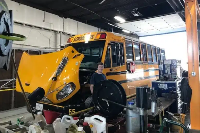 image of andrew specialty vehicle school bus