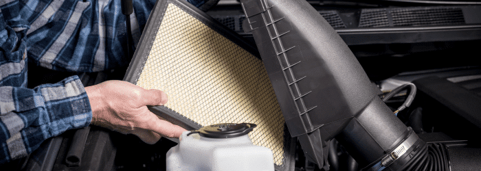 image of engine air filter replacement